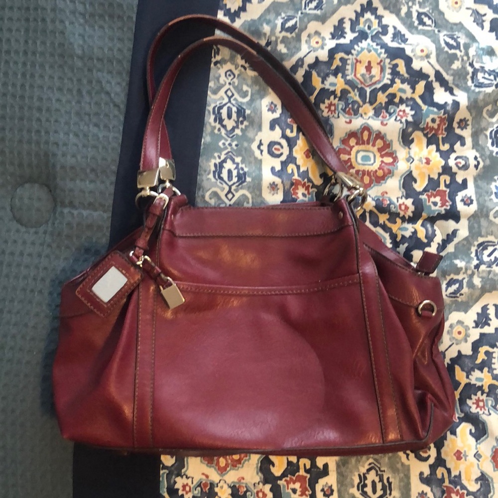 Liz Claiborne burgundy purse.